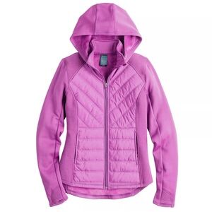 Women's Tek Gear Hooded Mixed Media Jacket